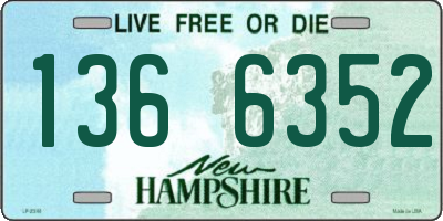 NH license plate 1366352