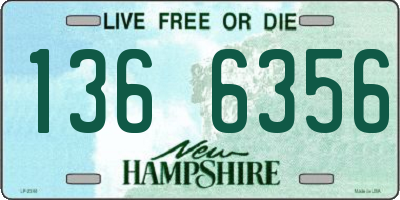 NH license plate 1366356