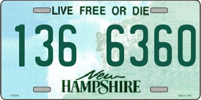 NH license plate 1366360