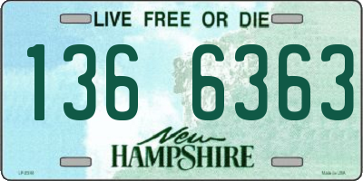 NH license plate 1366363