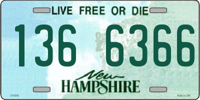 NH license plate 1366366