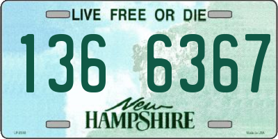 NH license plate 1366367