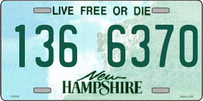NH license plate 1366370