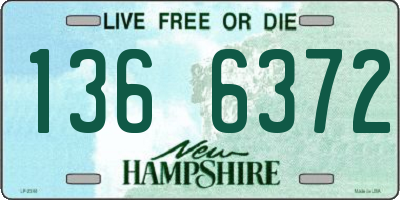 NH license plate 1366372