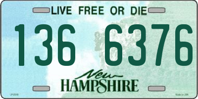 NH license plate 1366376