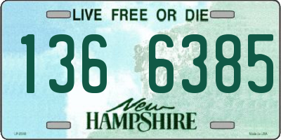 NH license plate 1366385