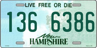 NH license plate 1366386