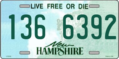 NH license plate 1366392