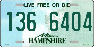 NH license plate 1366404