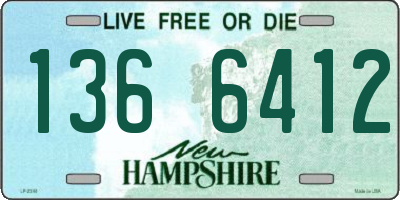 NH license plate 1366412