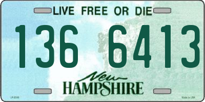 NH license plate 1366413