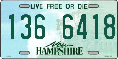 NH license plate 1366418
