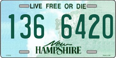 NH license plate 1366420