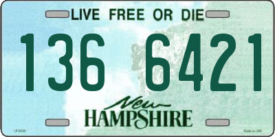 NH license plate 1366421