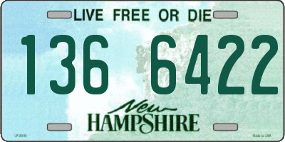 NH license plate 1366422