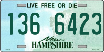NH license plate 1366423