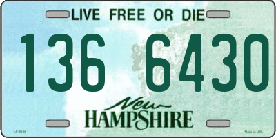 NH license plate 1366430