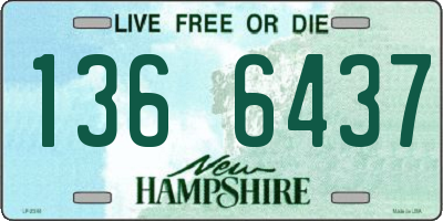 NH license plate 1366437