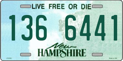 NH license plate 1366441