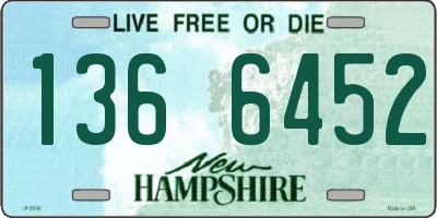NH license plate 1366452