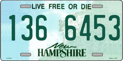 NH license plate 1366453