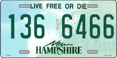 NH license plate 1366466