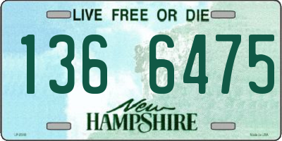 NH license plate 1366475