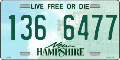NH license plate 1366477