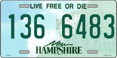 NH license plate 1366483