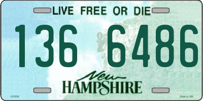 NH license plate 1366486