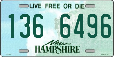 NH license plate 1366496