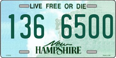NH license plate 1366500