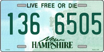 NH license plate 1366505
