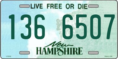 NH license plate 1366507