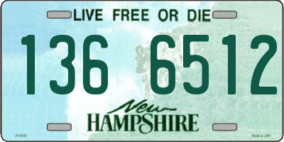 NH license plate 1366512