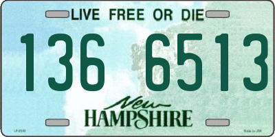 NH license plate 1366513