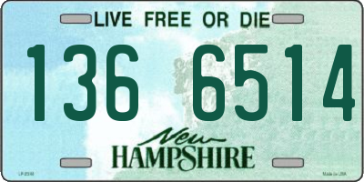 NH license plate 1366514