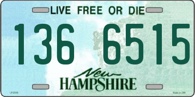 NH license plate 1366515