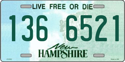 NH license plate 1366521