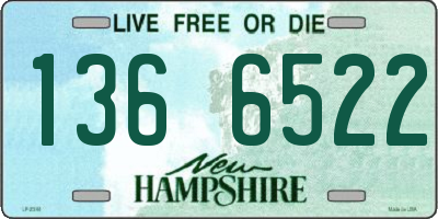 NH license plate 1366522