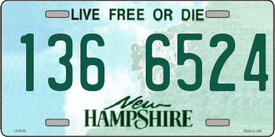 NH license plate 1366524