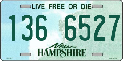 NH license plate 1366527