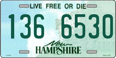 NH license plate 1366530
