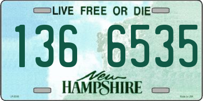 NH license plate 1366535