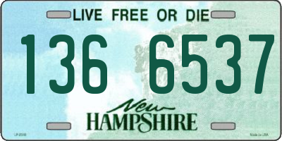 NH license plate 1366537