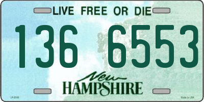 NH license plate 1366553