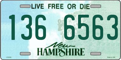 NH license plate 1366563