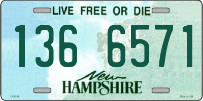 NH license plate 1366571