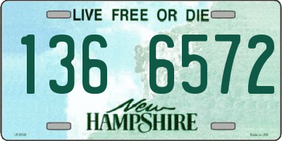NH license plate 1366572