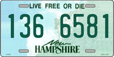 NH license plate 1366581